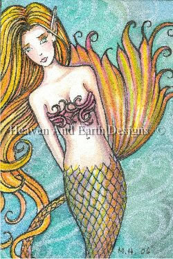 QS Mermaid in the Swirling Water - Click Image to Close